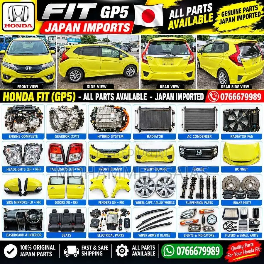 HONDA FIT GP 5 ALL PARTS AVAILABLE for Car