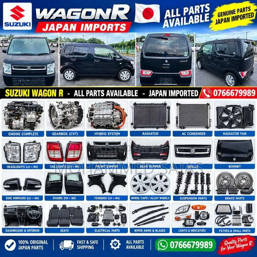 SUZUKI Wagon R ALL PARTS AVAILABLE for Car