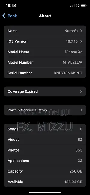 Apple iPhone XS 256 GB Black