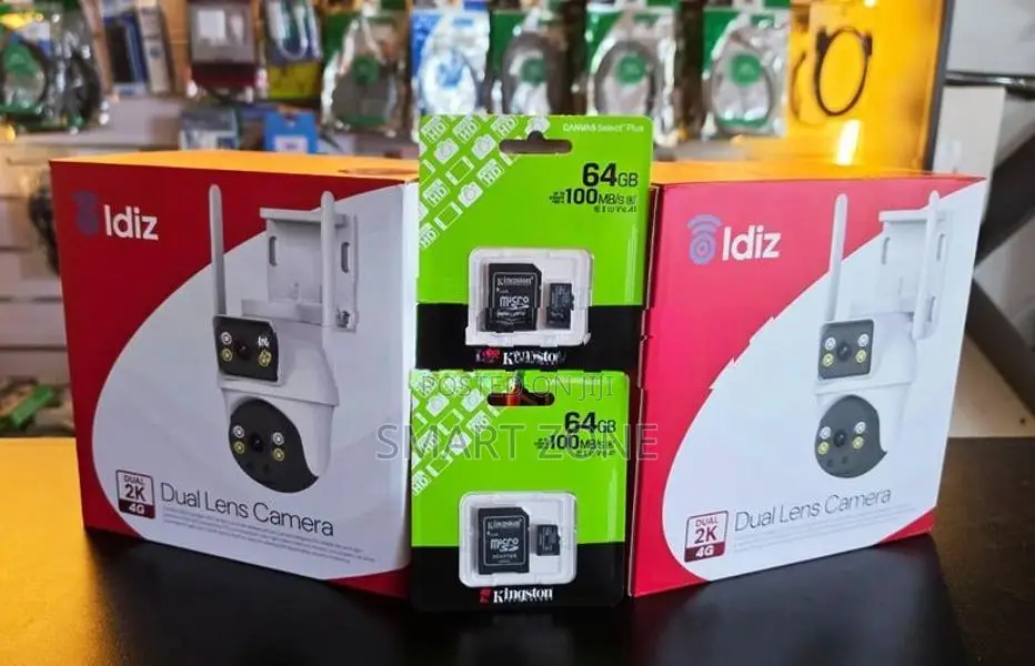 Idiz 4G DUAL LENSE FULL COLOR 2K WIRELESS CAMERA 02 SET