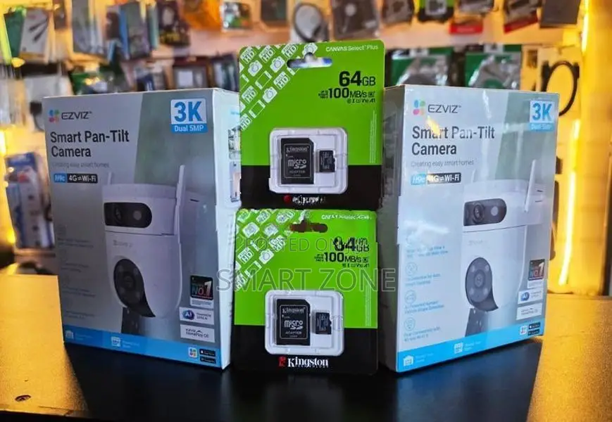 EZVIZ 10MP 4G DUAL LENSE 3K WIRELESS CAMERA 02 SET