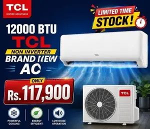 12000BTU TCL Non Inverter (Fast Cooling) Brand New AC 2026 Model