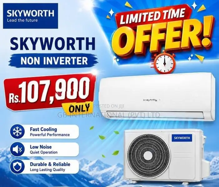 New SKYWORTH Non Inverter (Gold-fin Condenser) Brand AC 2026