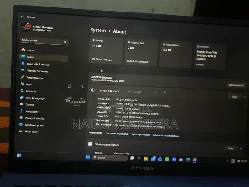 ASUS Vivobook X512F Modified