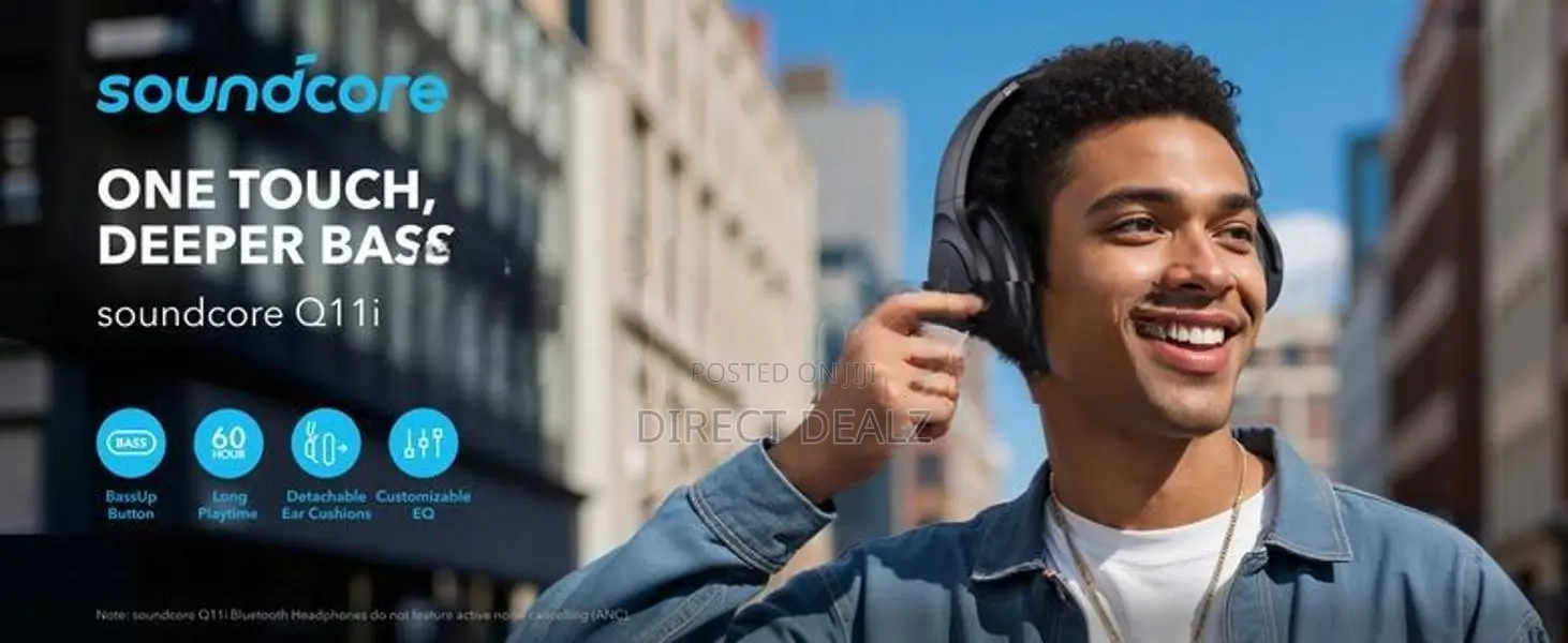 Q11i Anker Soundcore Wireless Headphones - Black