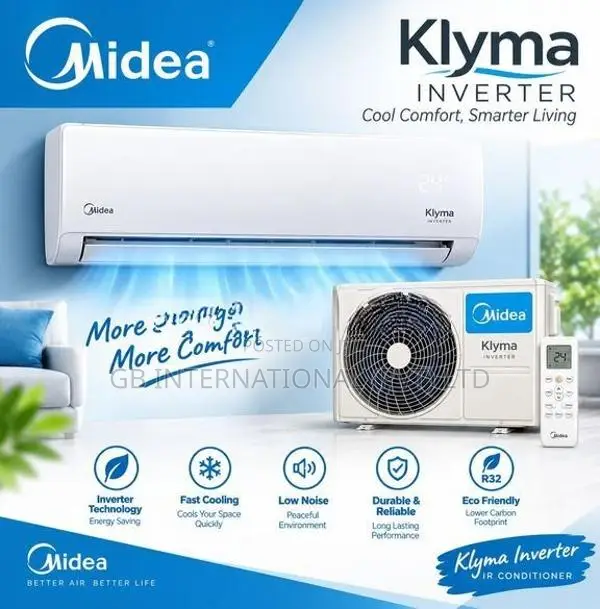 12000BTU Midea Klyma Inverter (Telesonic Warranty) Brand New AC 2026