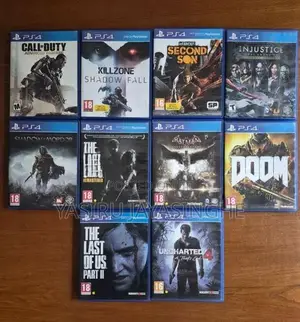 Sony PlayStation 4 500GB With 10 Games (PS4)