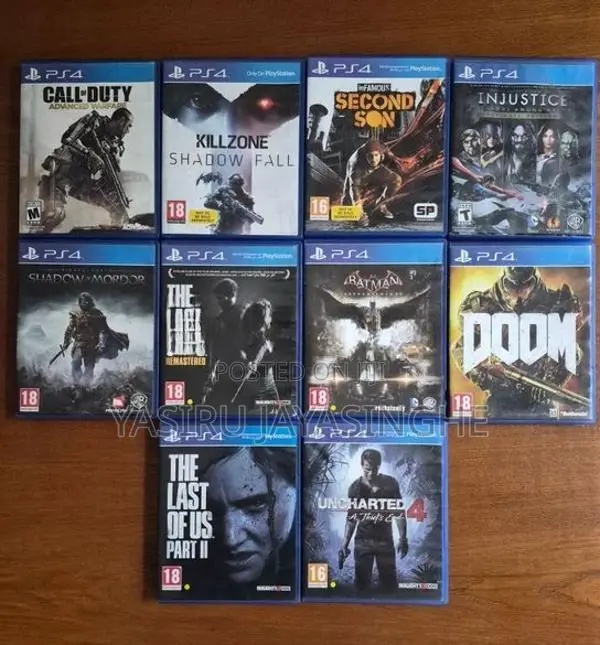 Sony PlayStation 4 500GB With 10 Games (PS4)