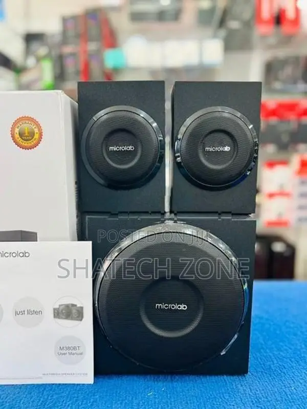 MICROLAB M380BT WITH 2.1 SPEAKERS + SUBWOOFER|BT (SUPER SOUNDS)