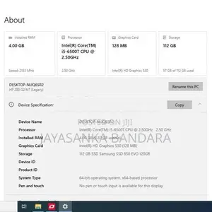 Intel i5 6th Gen PC With WiFi