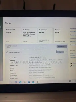 ASUS x540y AMD A8-7410