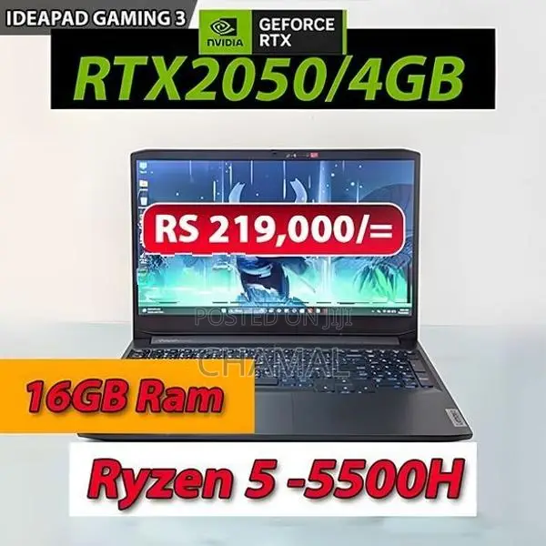 Lenovo Ideapad Gaming 3 AMD Ryzen 5-5000|16GB|RTX 2050/4GB VGA Laptop