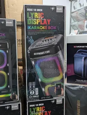 Brodu BTS - 2121 Karaoke Speakers with Dual Mic (200W)
