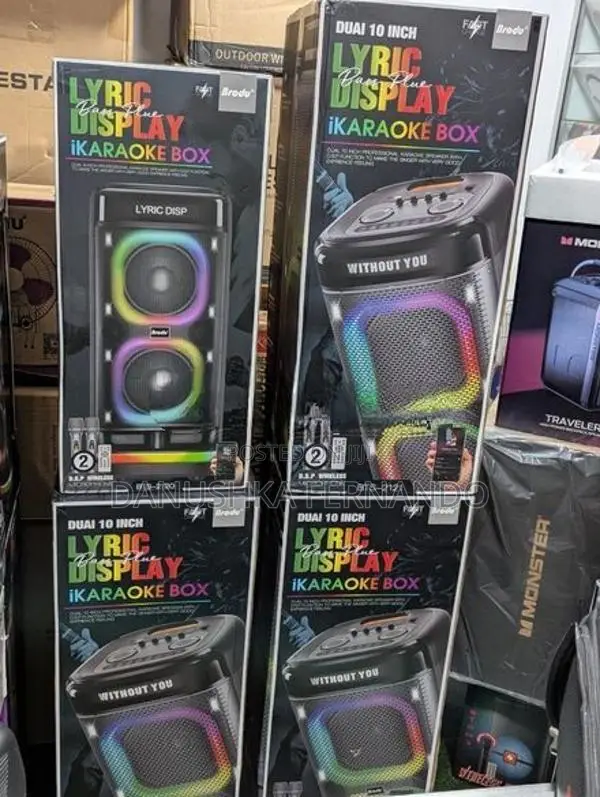Brodu BTS - 2121 Karaoke Speakers with Dual Mic (200W)