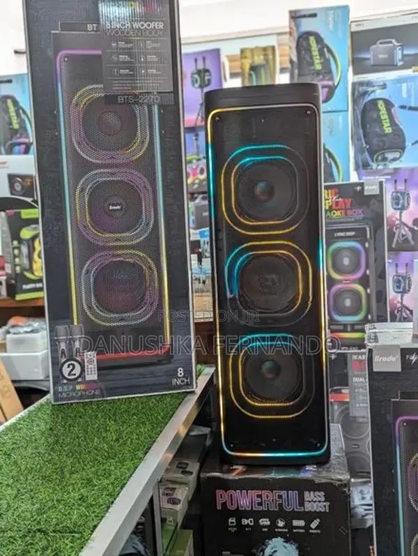 Brodu Bts - 2270 High Power Outdoor Party Speakers With Dual Mic