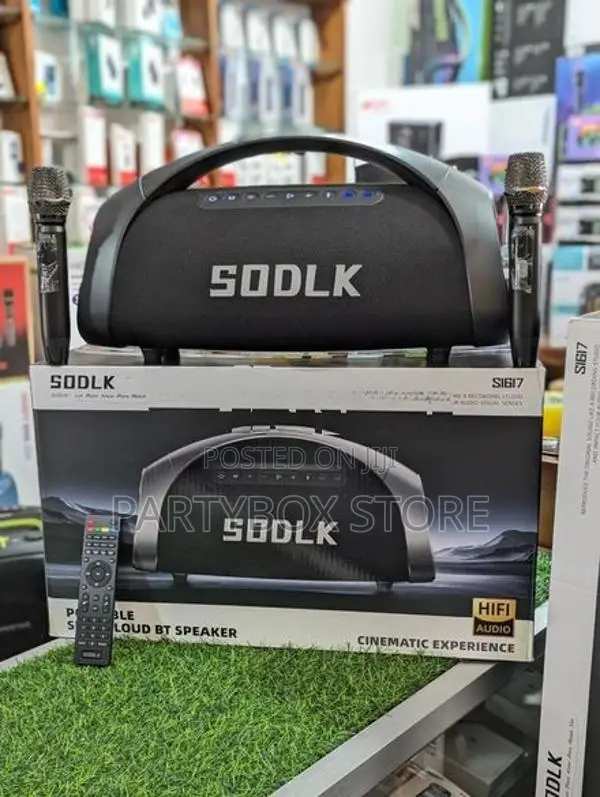 Sodlk S1617 High Power Outdoor Party Speakers With Dual Mic (320W)