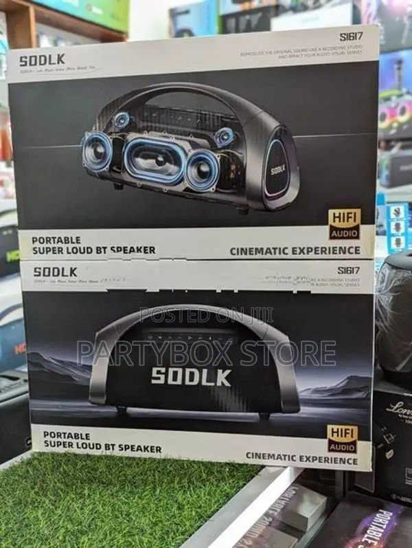Sodlk S1617 High Power Outdoor Party Speakers With Dual Mic (320W)