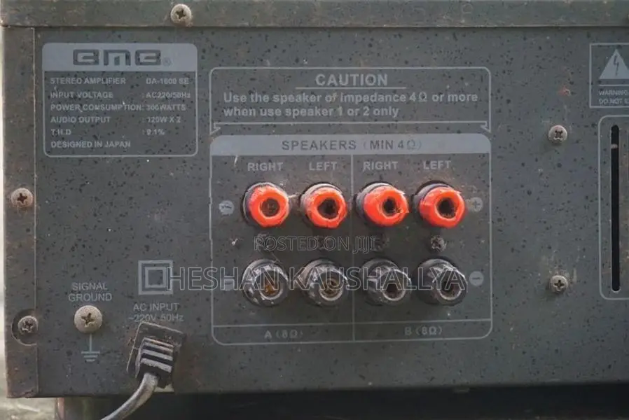 BMB DA-1600 SE 120W X 2 Stereo Mixing Amplifier - Power ON Tested