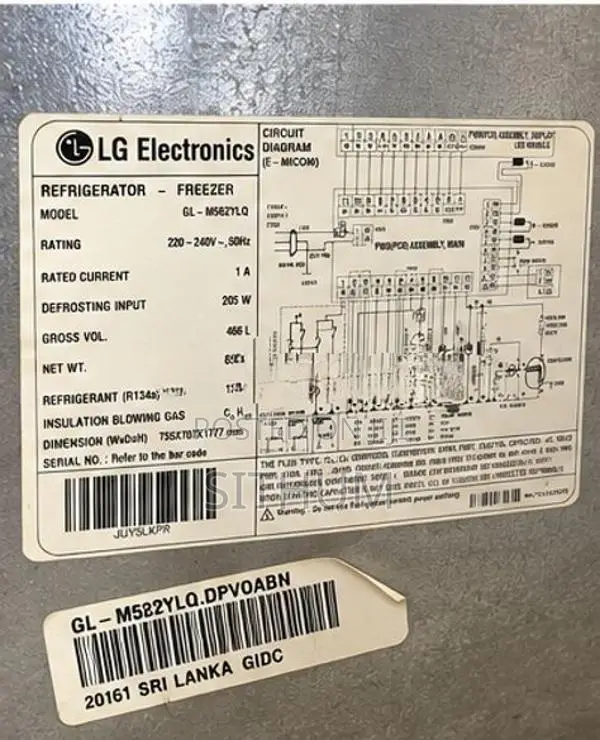 LG 466L Double Door Refrigerator