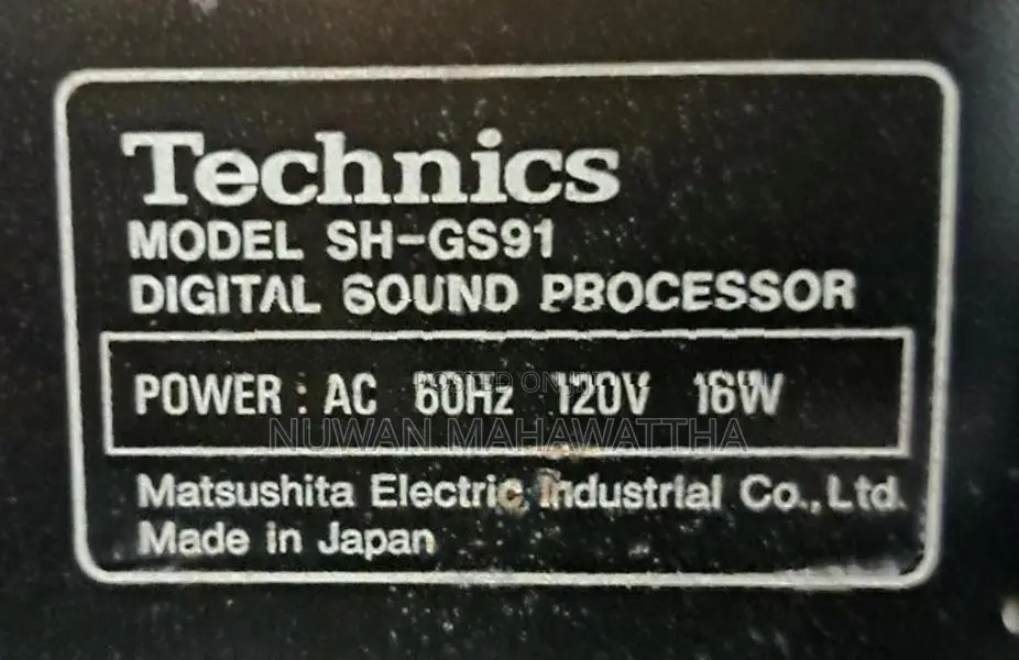 Technics SH-GE90 DSP Equalizer