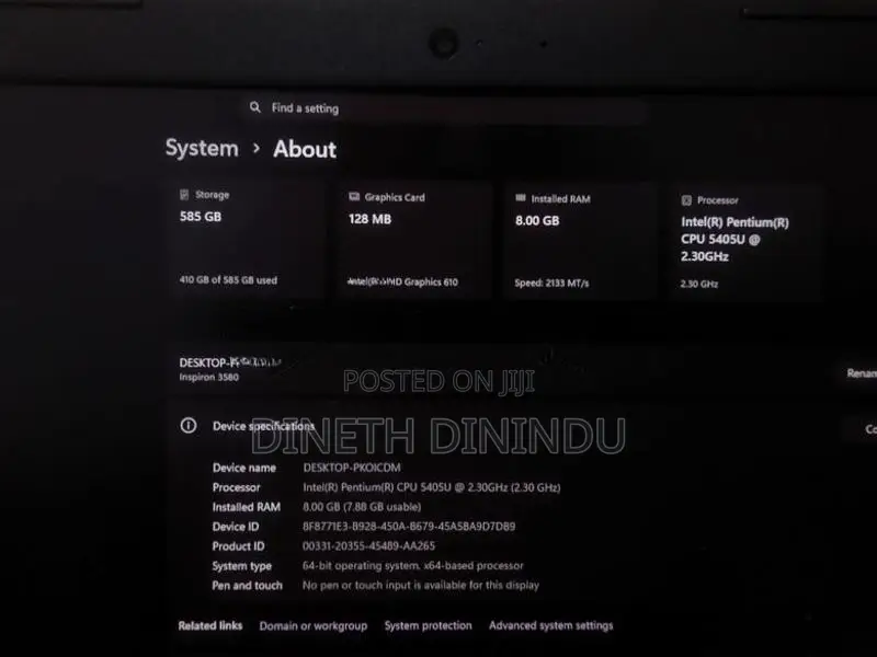 Dell Inspiron 3580 Laptop