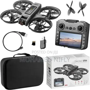 S156 Drone HD Dual Camera With Display Remote Controller