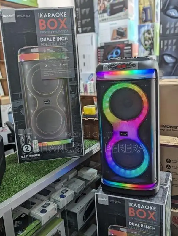 Broru BTS - 2099 High Power Outdoor Party Speakers With Dual Mic
