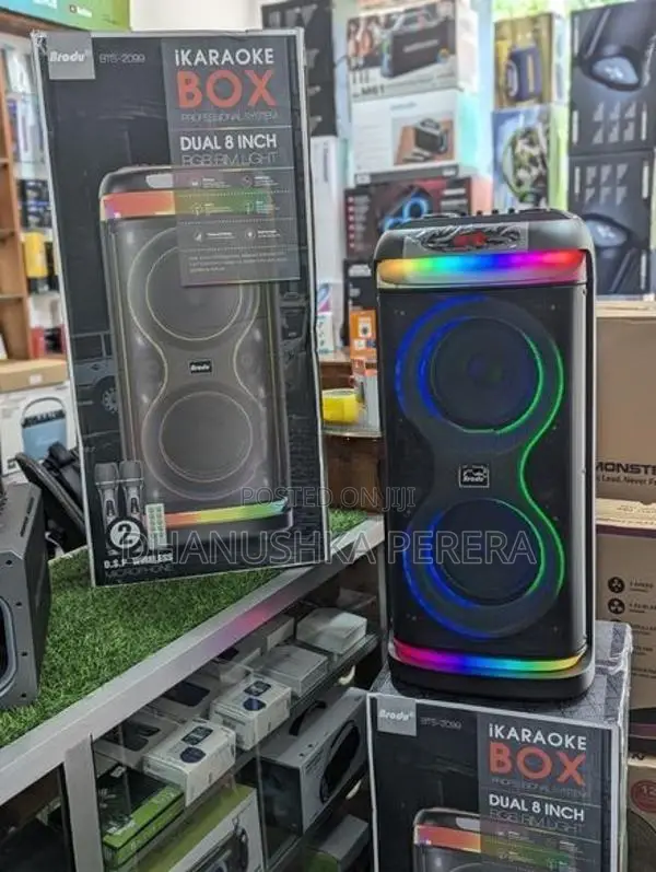 Broru BTS - 2099 High Power Outdoor Party Speakers With Dual Mic