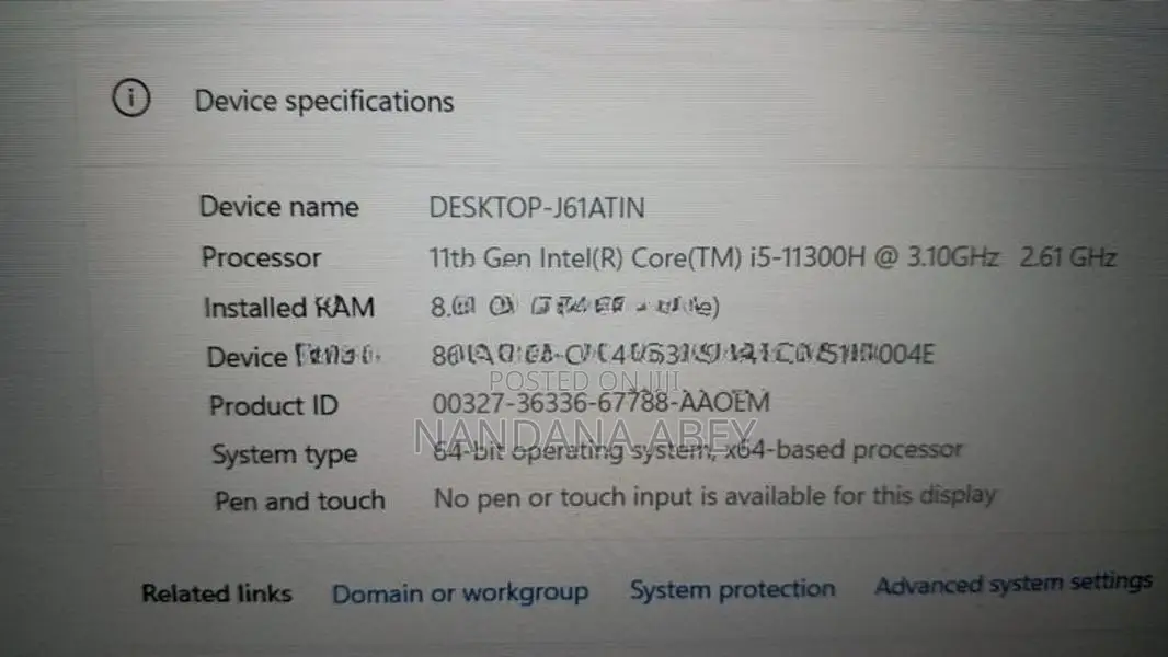 Dell i5 11th Gen Laptop