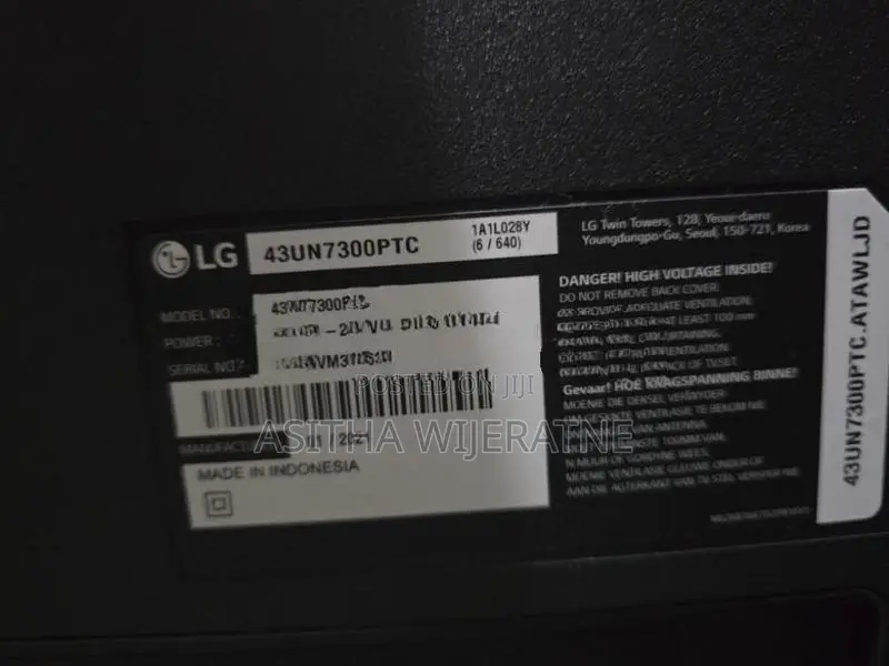 LG TV - Model 43UN7300PTC