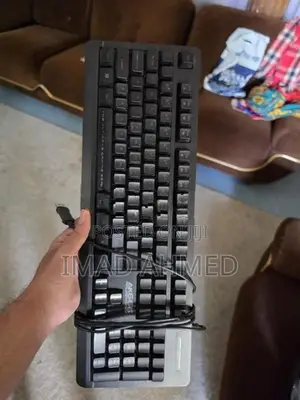 Gaming Keyboard + Mouse 2 RGB PC Fans