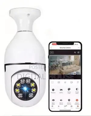 CCTV Camera Wifi Bulb 360 Degree Rotatable Panoramic View new