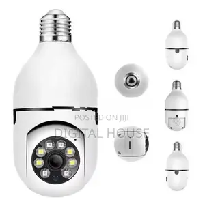 CCTV Camera Wifi Bulb 360 Degree Rotatable Panoramic View new