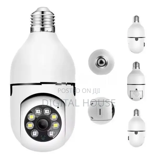 CCTV Camera Wifi Bulb 360 Degree Rotatable Panoramic View new
