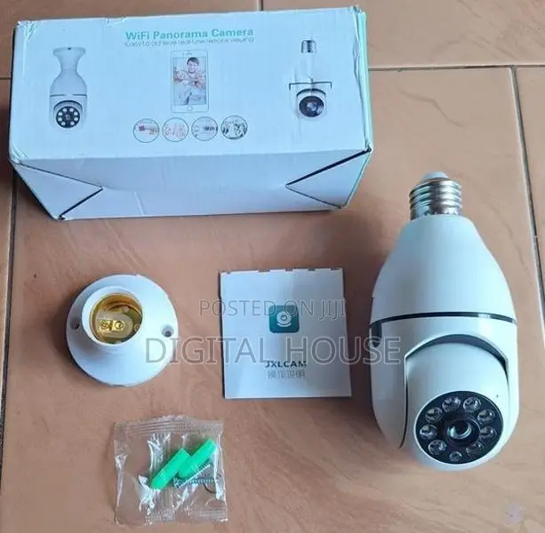 CCTV Camera Wifi Bulb 360 Degree Rotatable Panoramic View new