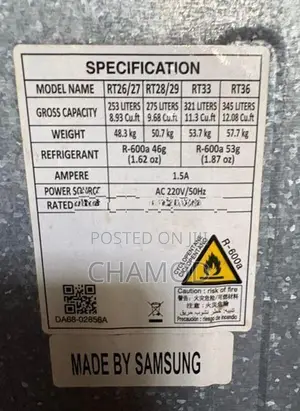 Samsung Refrigerator - Digital Inverter, Used