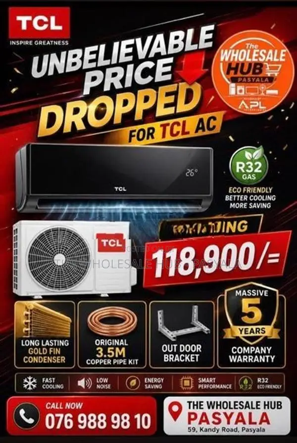 TCL AC Titanium coated Non inverter