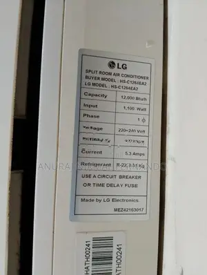 LG 12000 BTU AC