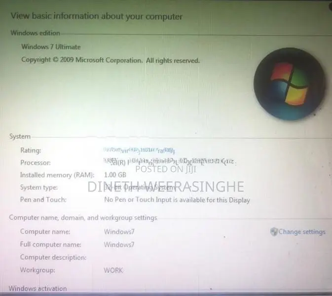 Intel Windows 7 Ultimate PC
