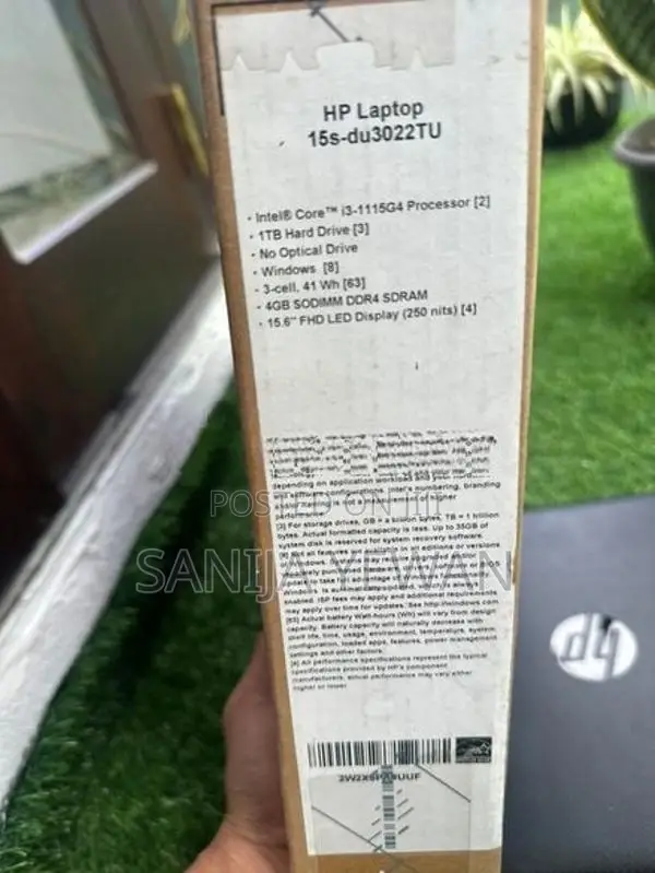 HP 15s Core i3 11th Gen Laptop – 4GB RAM, 1TB HDD