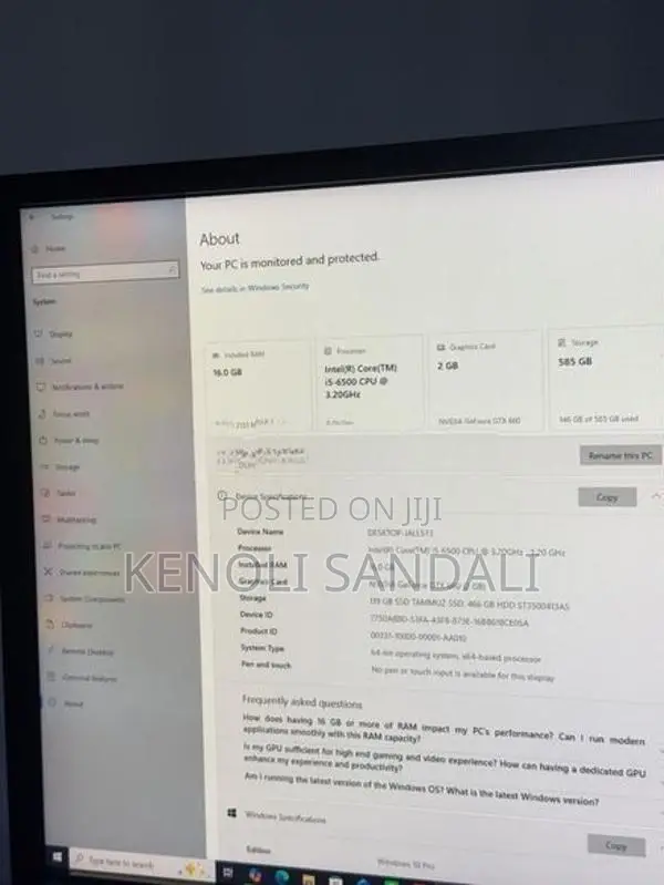 Samsung LED 20 " Display Gaming PC Full Set