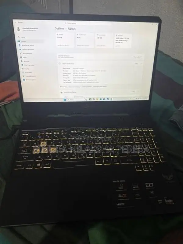 Asus Gaming Laptop Ryzen 07
