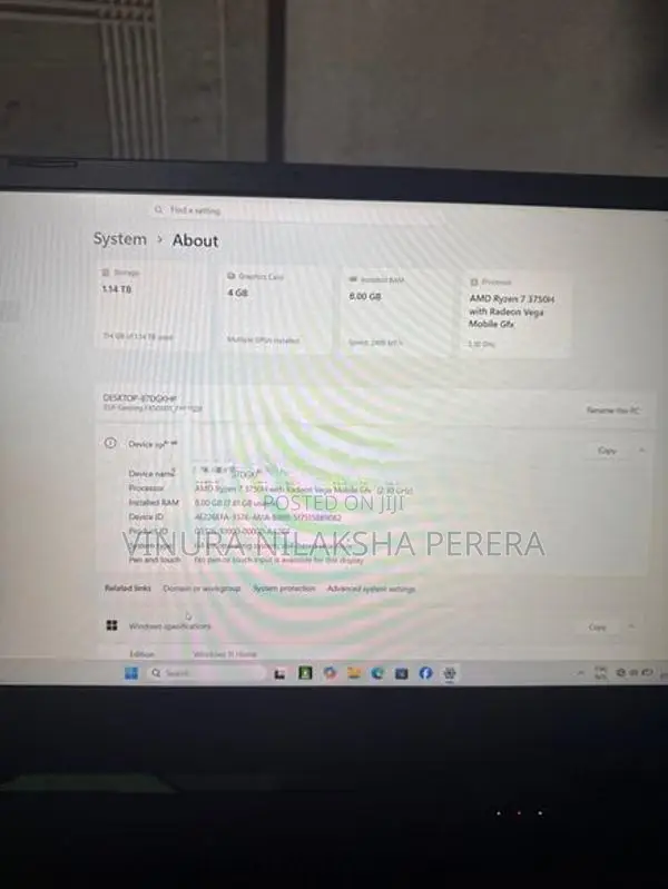 Asus Gaming Laptop Ryzen 07
