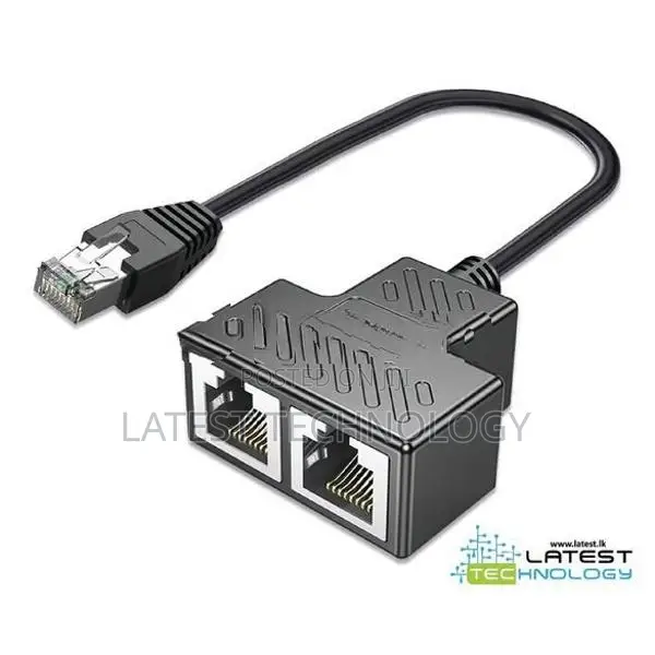 RJ45 TEE BLACK 2 Way