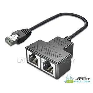 Rj45 Tee Black 2 Way
