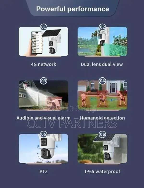V380 Max BP5 4G Sim Solar charging weatherproof battery cctv cameras