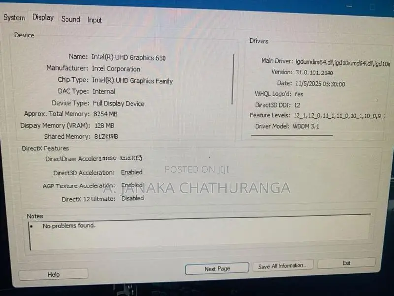 ASUS CPU I3 8th Gen