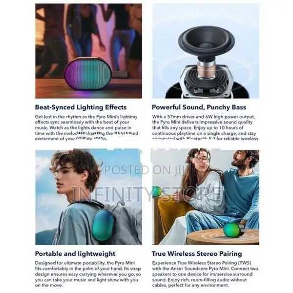Anker Soundcore Pyro Mini Bluetooth Speaker