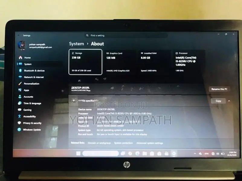 HP I5 8Gen Lap