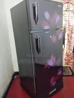 Sisil ECO Refrigerator - 2 Doors, 185L (Floral Red)